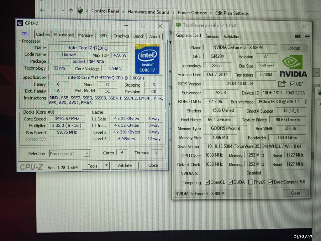 Laptop ASUS i7 4720 - GPU 980M 16 GB RAM - 3
