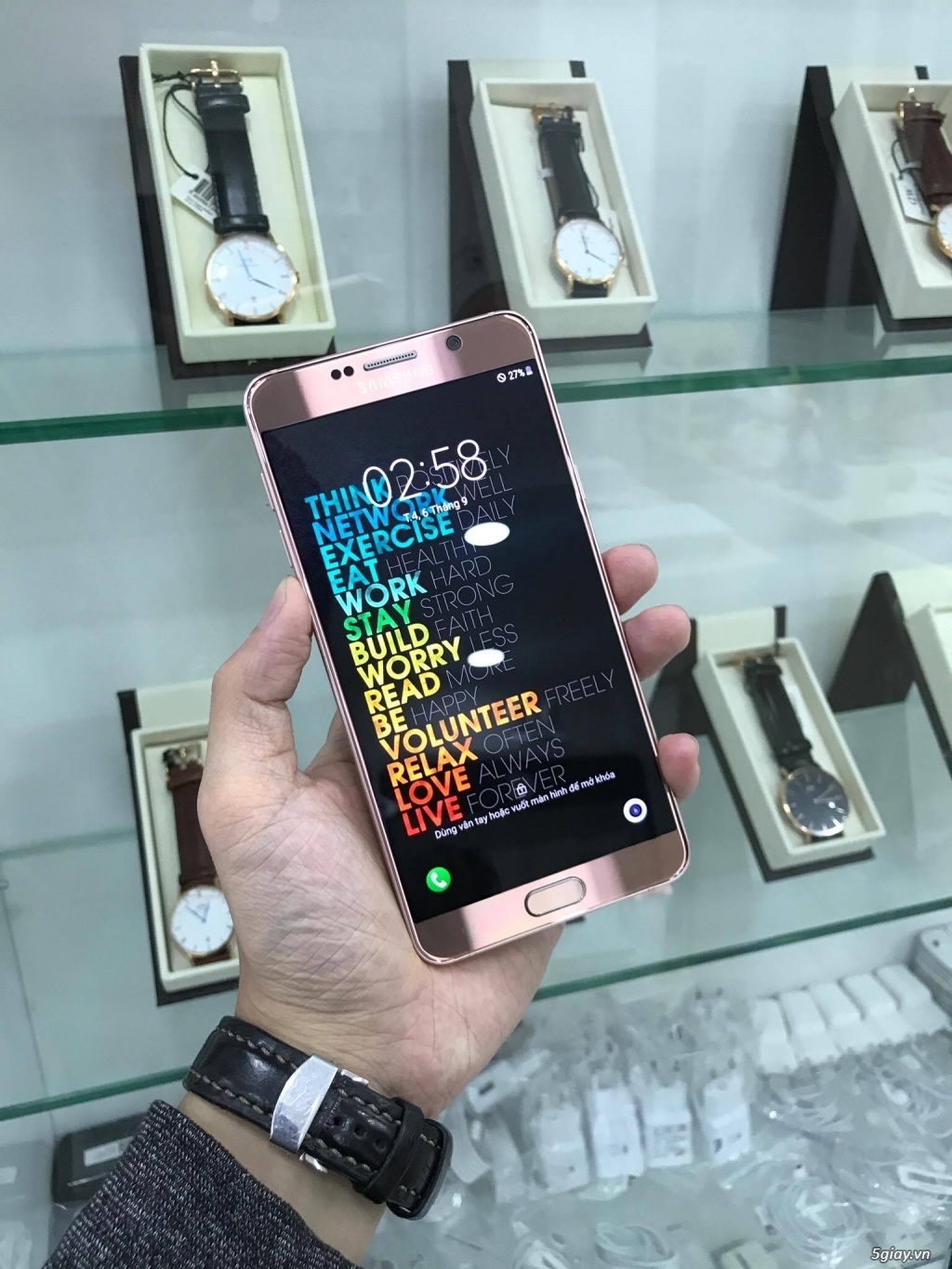 Samsung Galaxy Note 5 Rose Gold 64G Like New Nguyên zin - 2