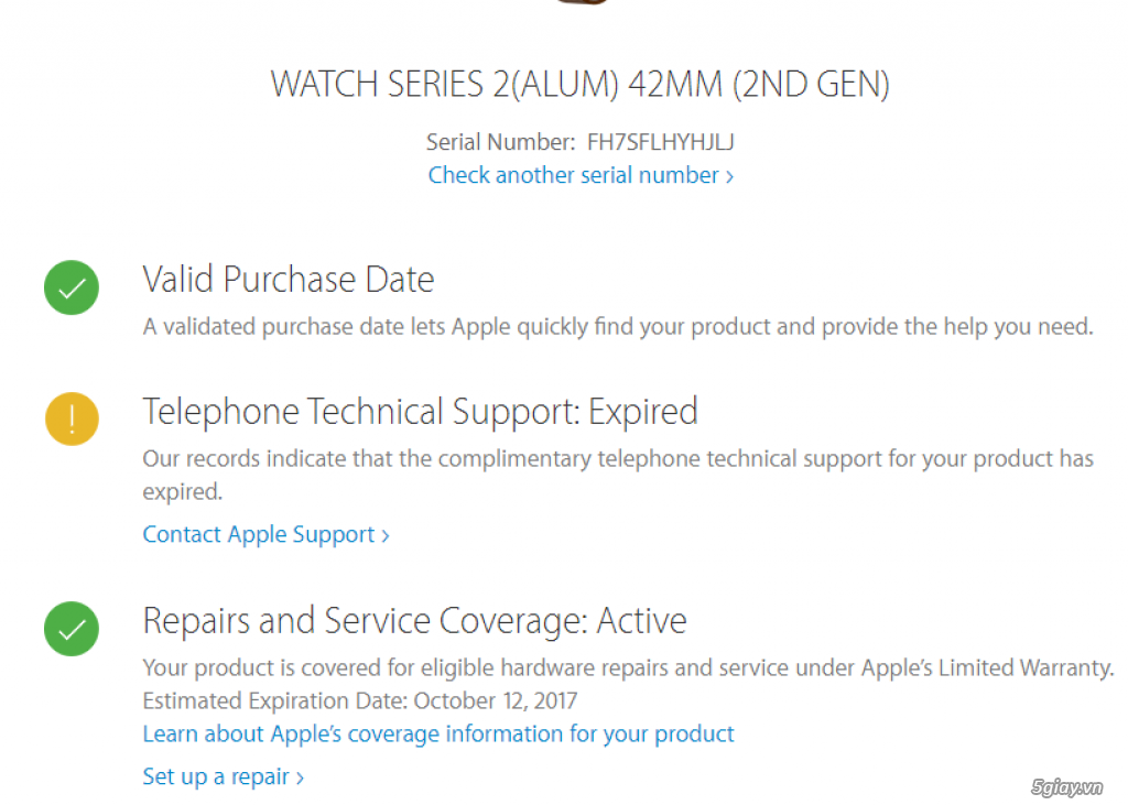 Cần bán: apple watch aluminum series 2 grey - 1