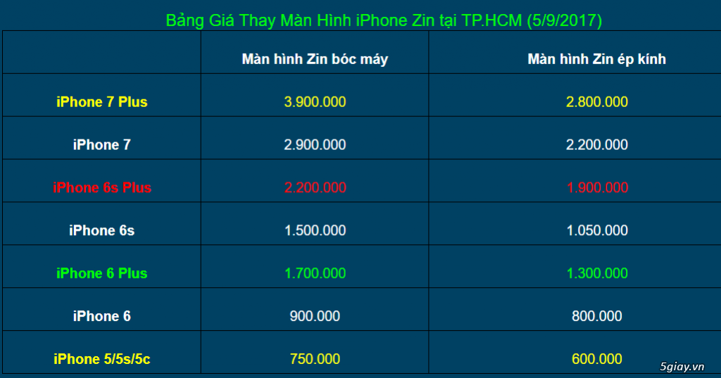 TP.HCM: Thay Màn Hình iPhone 6S Plus Giá Rẻ - Chính Hãng, Lấy Liền