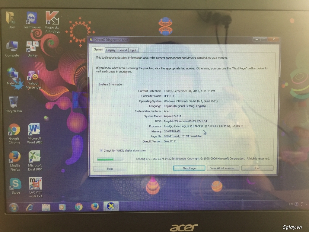 ACER E5-411 - 2
