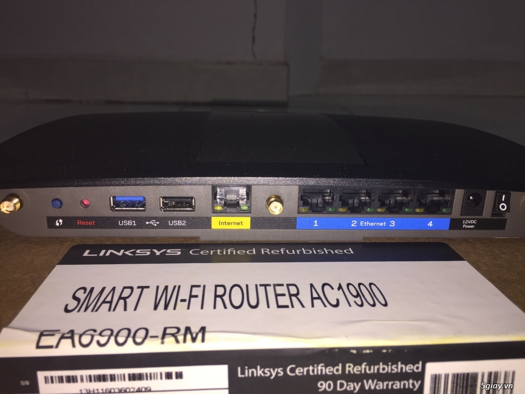 Cần Bán: Bộ định tuyến Router Linksys EA6900 Wifi Dual band AC1900Mbps - 4