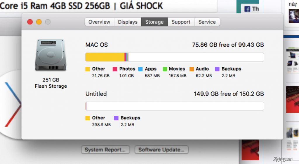 Macbook Air MD760 Early 2014 Core i5 Ram 4GB SSD 256GB | GIÁ SHOCK - 1