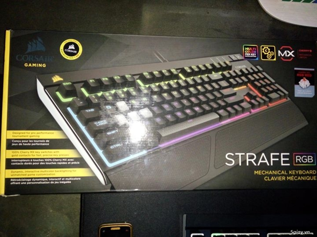 Bán Corsair Strafe RGB Fullbox BH 12/2017