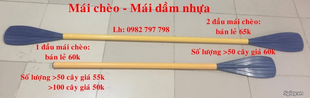Bán mái chèo,mái dầm nhựa giá rẻ - 1