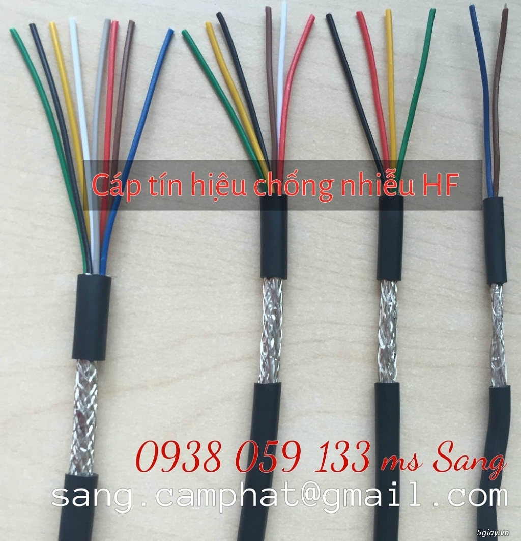 Cáp Tín Hiệu Báo Cháy Chống Nhiễu 2C, 4C, 6C, 8C x 0.15mm2, 0.22mm2, 100% đồng
