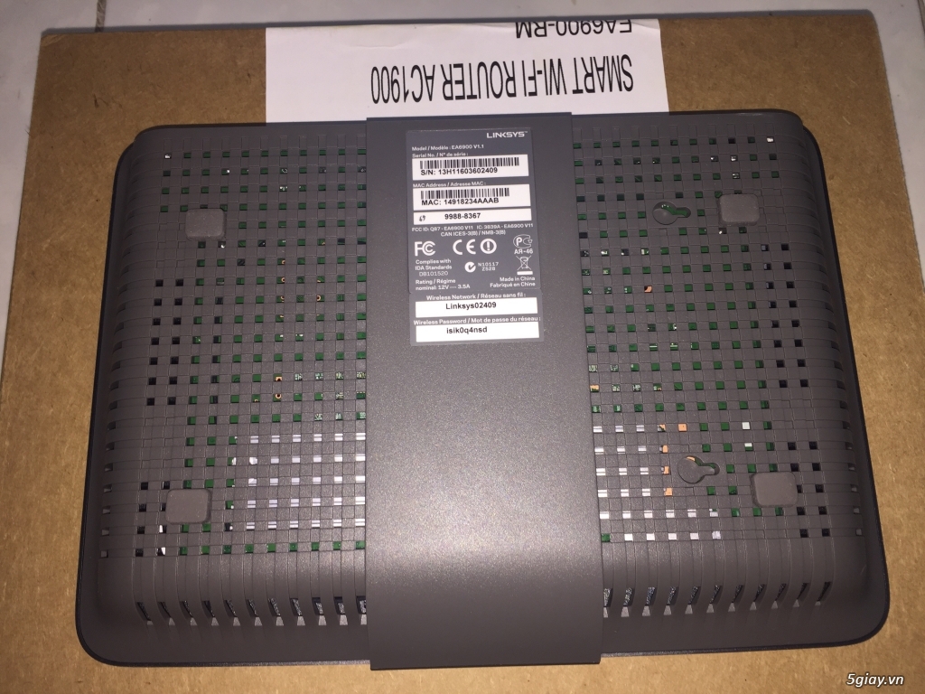 Cần Bán: Bộ định tuyến Router Linksys EA6900 Wifi Dual band AC1900Mbps - 3