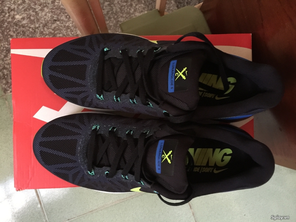 Thanh lý giày Nike Lunarglide 6 Blue Green, size 41, mới 100% - 4