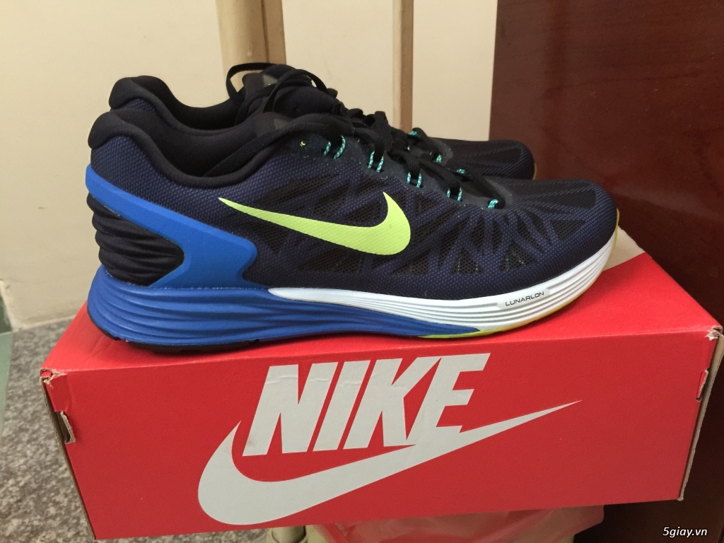 Thanh lý giày Nike Lunarglide 6 Blue Green, size 41, mới 100% - 1