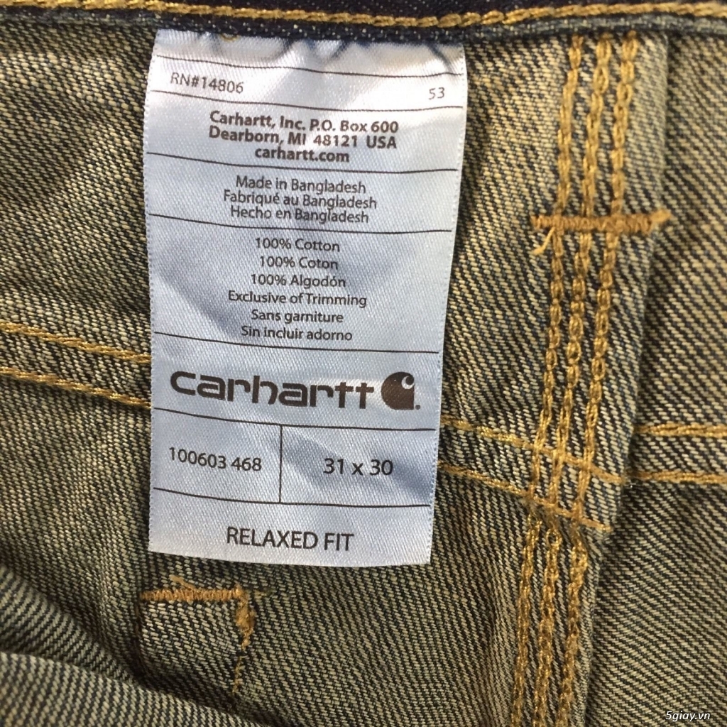 Bán quần Jean Carhartt new 100% with tag - 5