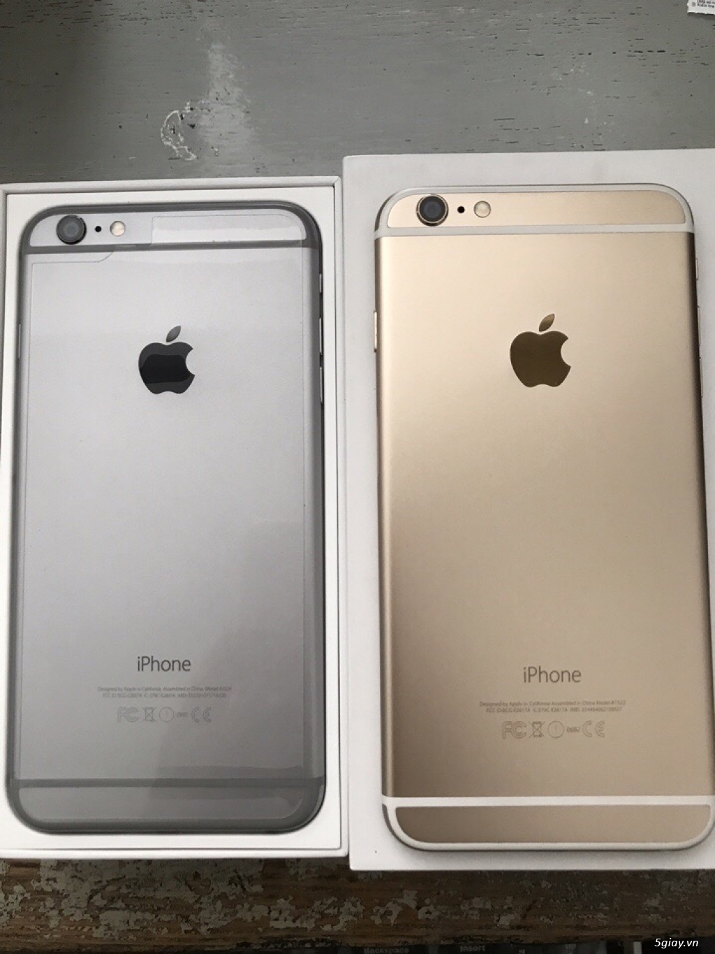 Cần bán 2 iphone 6 plus 16gb gold+gray fullbox zin 100%. - 3