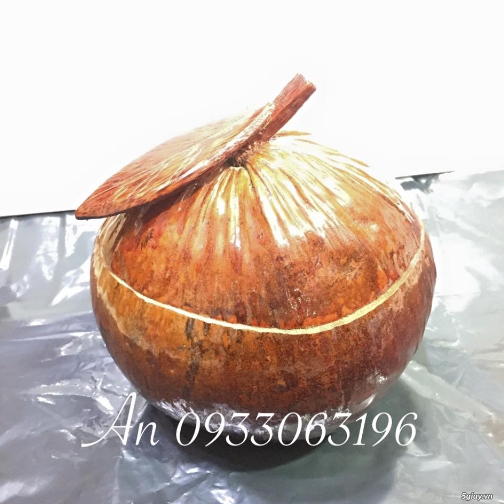 Vỏ - Trái Dừa Khô Giữ Ấm Tích Bình Trà | 5Giay