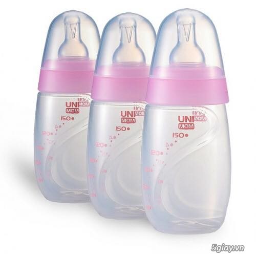 Bộ 3 Bình trữ sữa Unimom 150ml Hàn Quốc có núm