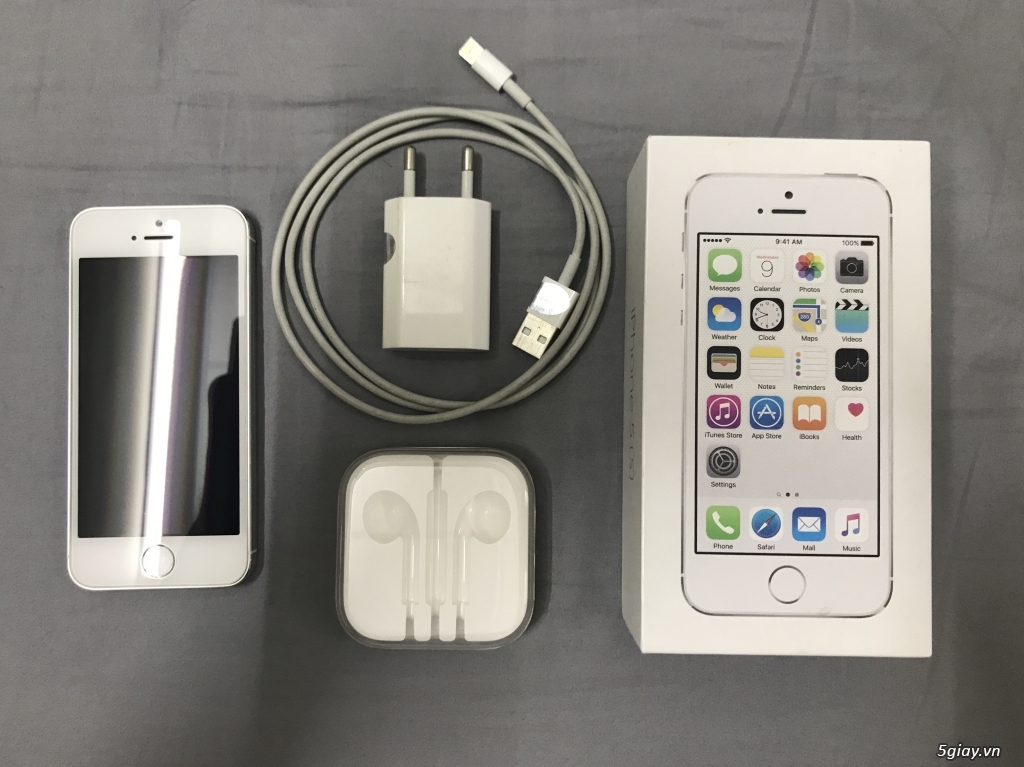 Iphone 5S 16GB Trắng Fullbox - Chính Hãng