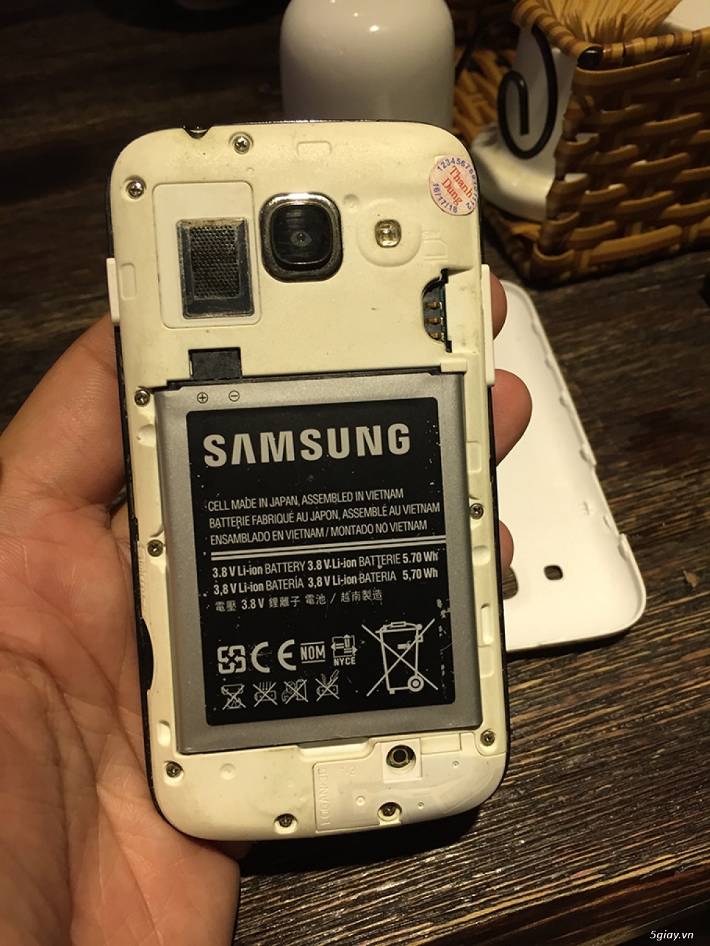 Samsung ace 3 màu trắng - 2