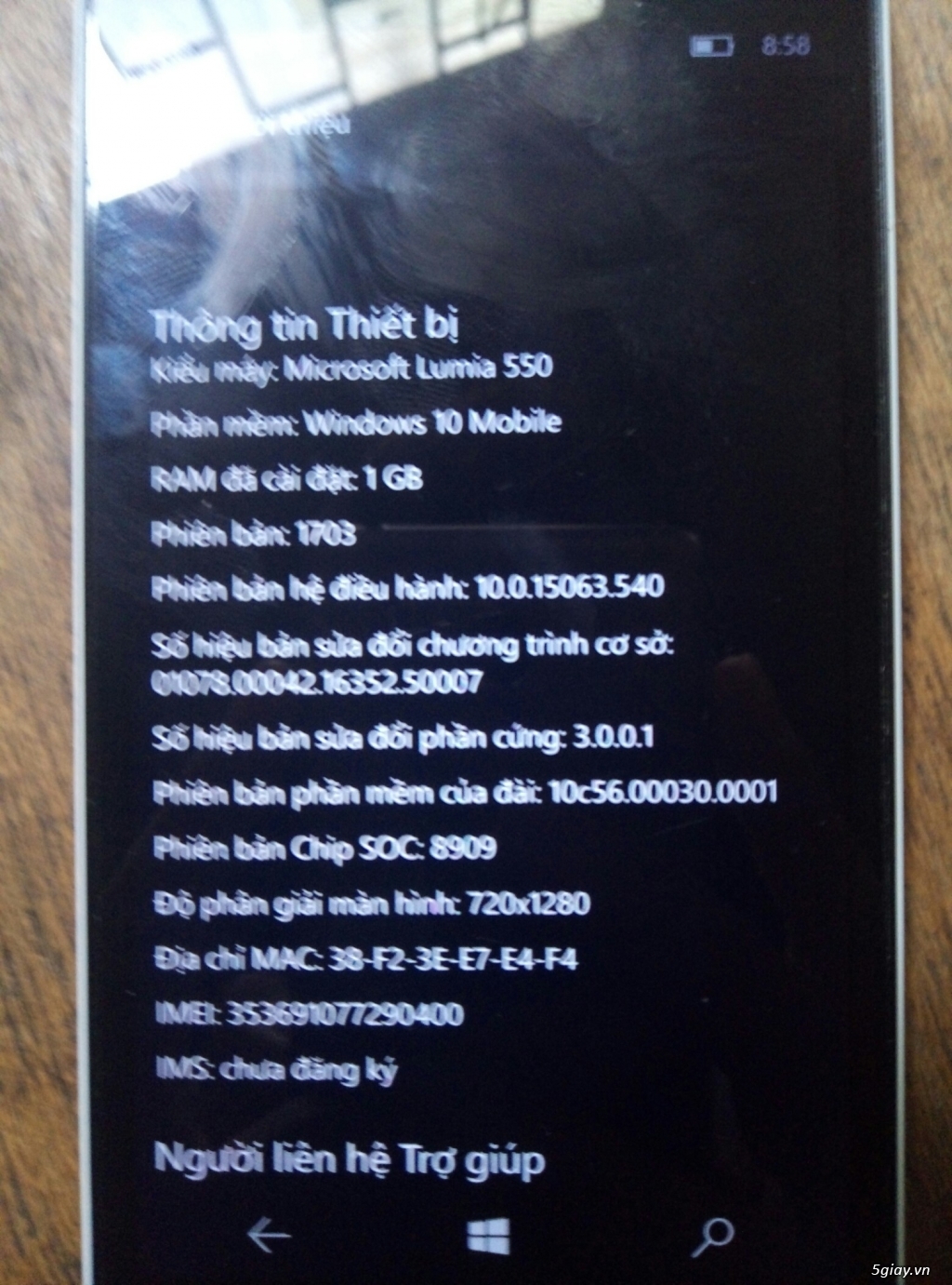 Microsoft Lumia 550 chính hãng TGDD - 4