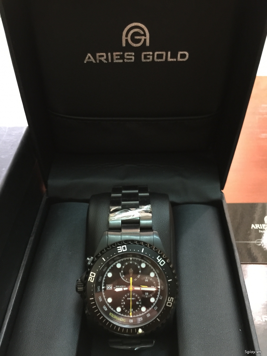 Thanh lý đồng hồ Aries Gold chính hãng G-726A BKY-Black, mới 100% - 11