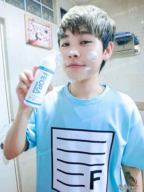 Sữa Rửa Mặt Dạng Bọt Mousse Cleanser Feora Hàn Quốc Ko Hóa Chất Ko Chì Ko Hại Da