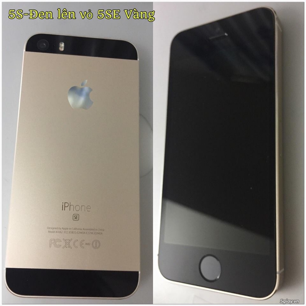 IPHONE 5S-16G-QUỐC TẾ-Lên Vỏ iPhone 5SE Hồng/Vàng Gold. Vân tay nhạy! - 20