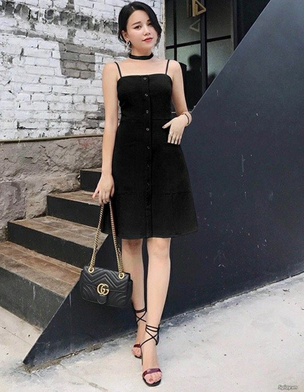 Đầm 2 dây túi - 3