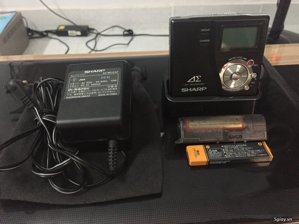Máy phone Mini disc sharp MD-D77-B mới 98% - 5
