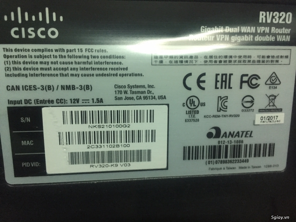 Ra đi em Cisco Wireless RV320 K9 VO3 full box New 100%!!!! - 2