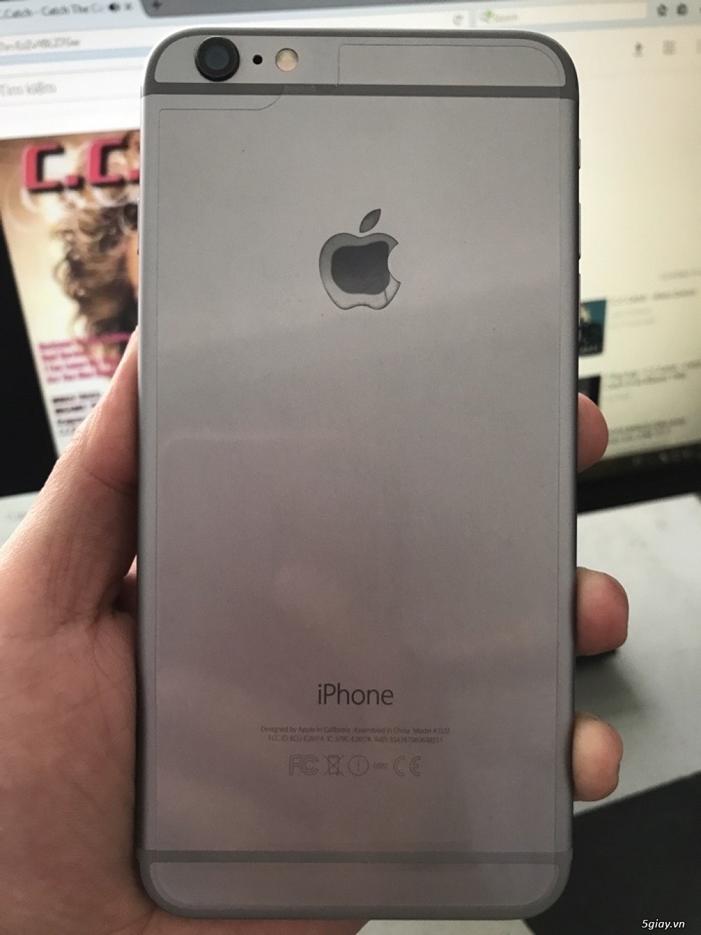 Cần bán iphone 6 plus 64gb gray quốc tế hàng singapore zin 100%. - 1