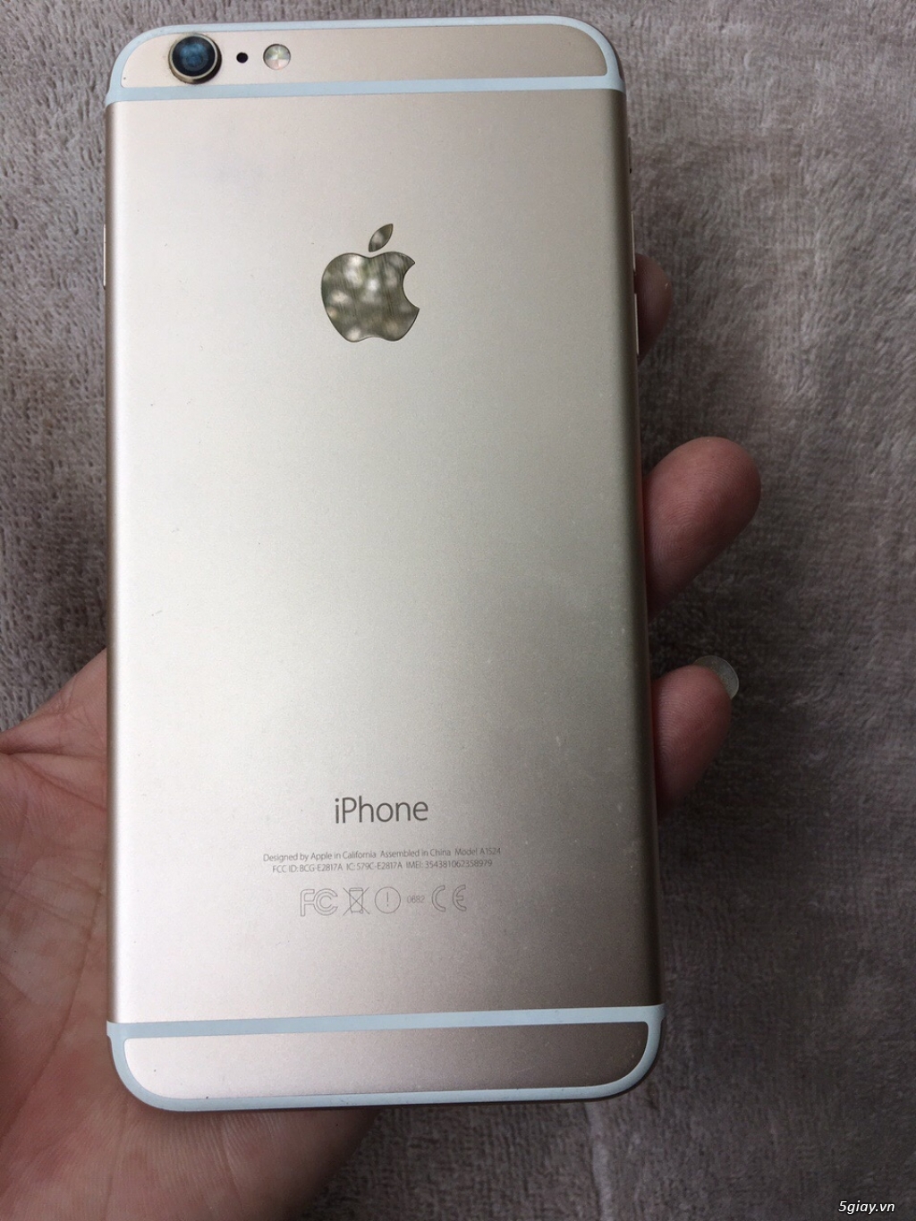 iphone 6 Plus Gold 64gb máy zin all chưa vết trầy - 1