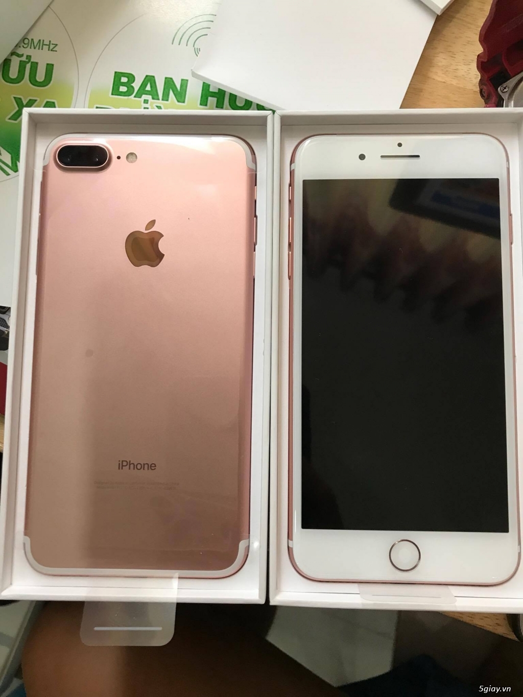 Iphone 7+ 128gb HỒNG QT fullbox new 100% chưa xài đến, giá tốt [HÌNH] - 1