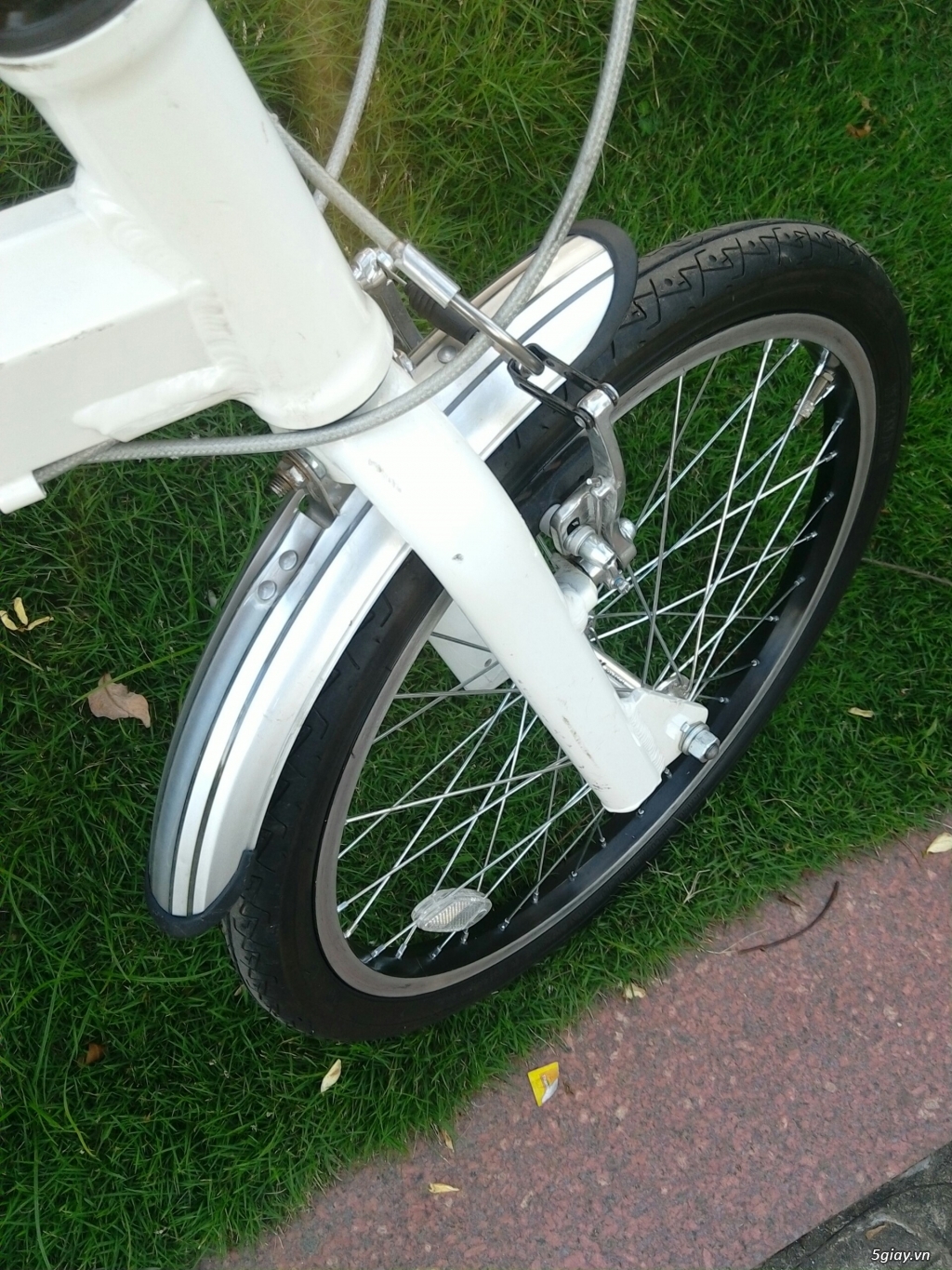 Xe đạp xếp trắng - Hàng bãi nhật - 4