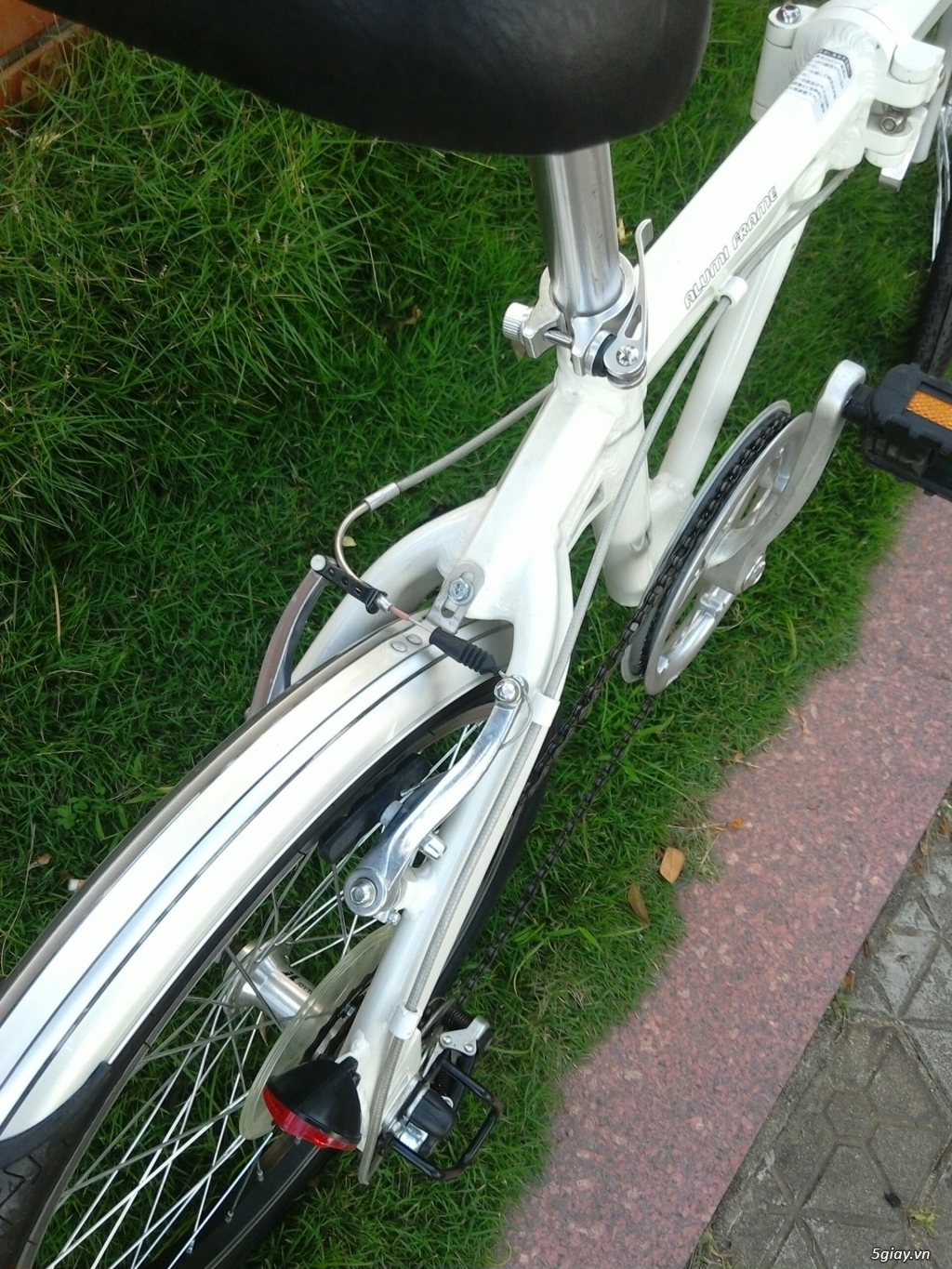 Xe đạp xếp trắng - Hàng bãi nhật - 7