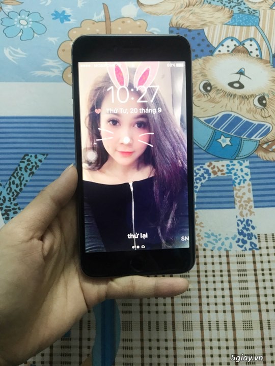 Iphone 6plus 64G world đen đẹp nữ xài - 1