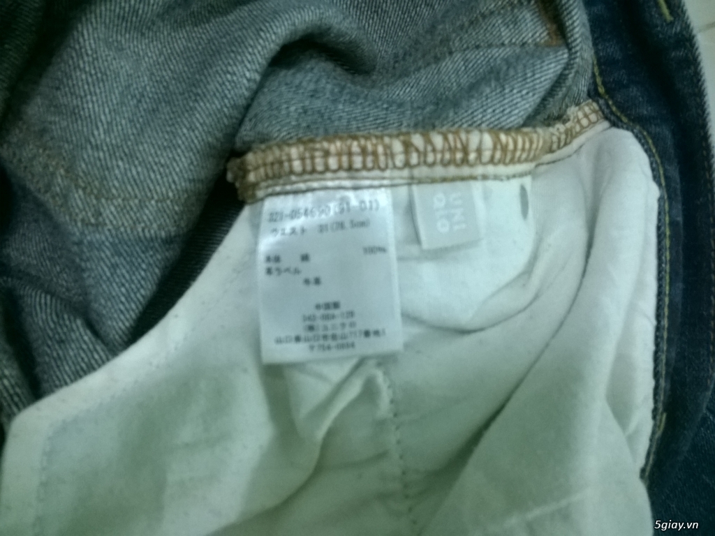 VÀI E SI JEAN HÀNG NHẬT CHÍNH HÃNG UNIQLO,GAP - 5