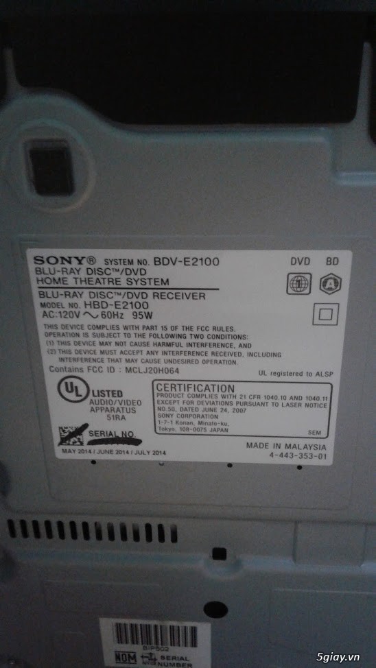 Dàn âm thanh Bluray 5.1 Sony BDV-E2100 - 3