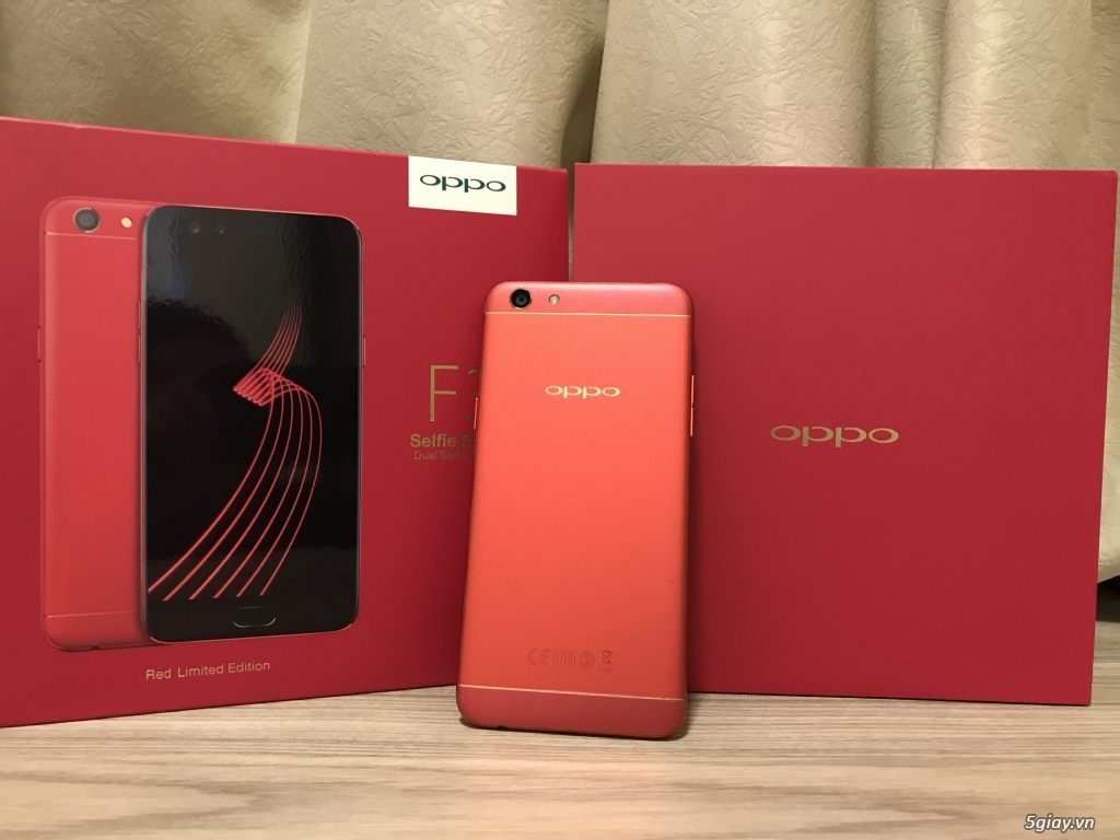 Cần bán 1 Oppo F3 màu đỏ limited edition chính hãng, hình thật mới 99% - 1