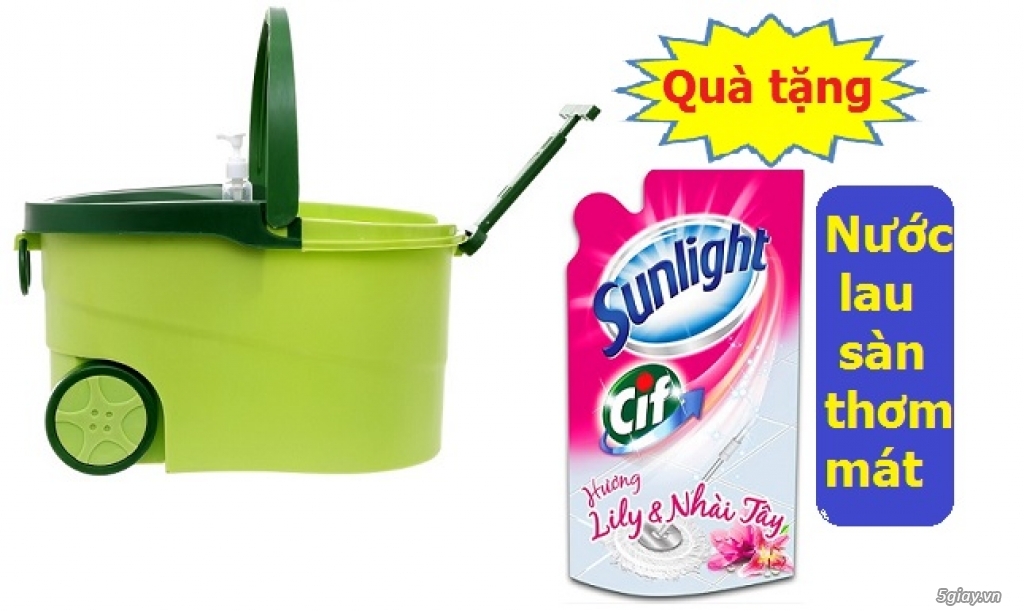 Thùng lau nhà Thái Lan thế hệ mới (có quà tặng)