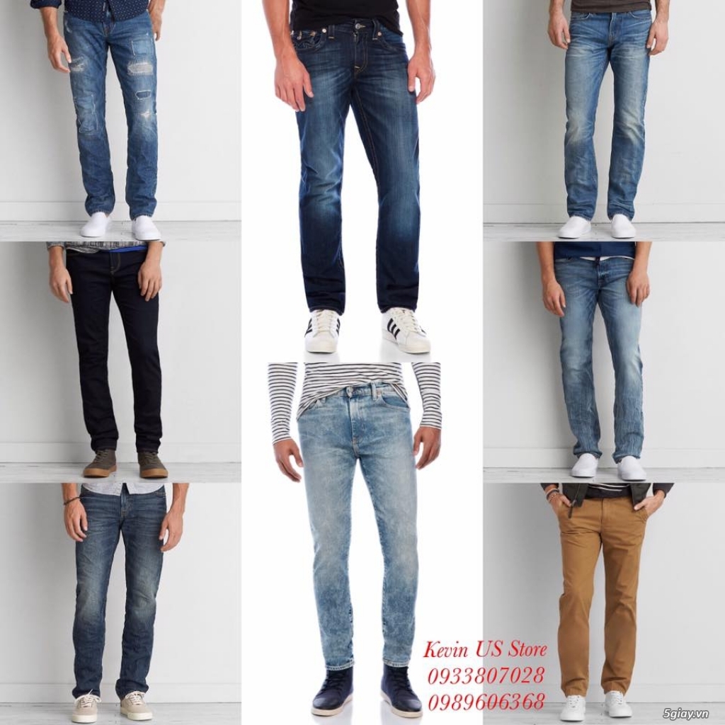 Thời trang hàng hiệu USA True Religion_Levi's_Ck_Guess_AE_Aber_Hollis