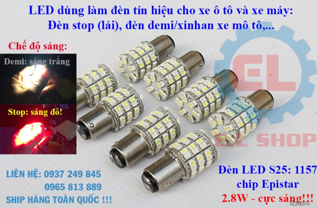 Đèn LED tín hiệu cao cấp ô tô: T20 7440 7443, T10, 1156, 1157, feston, - 15