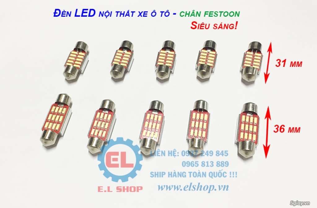 Đèn LED tín hiệu cao cấp ô tô: T20 7440 7443, T10, 1156, 1157, feston, - 16