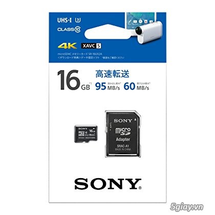 Thẻ nhớ micro Sony UHS-I Class 10 Read 95mb/s write 60mb/s new 100%