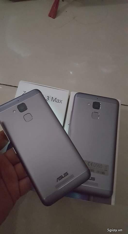 1 cặp zenphone 3 max xám 2 sim 5.2 inch, chính hãng Việt Nam bh 2/2018 - 1
