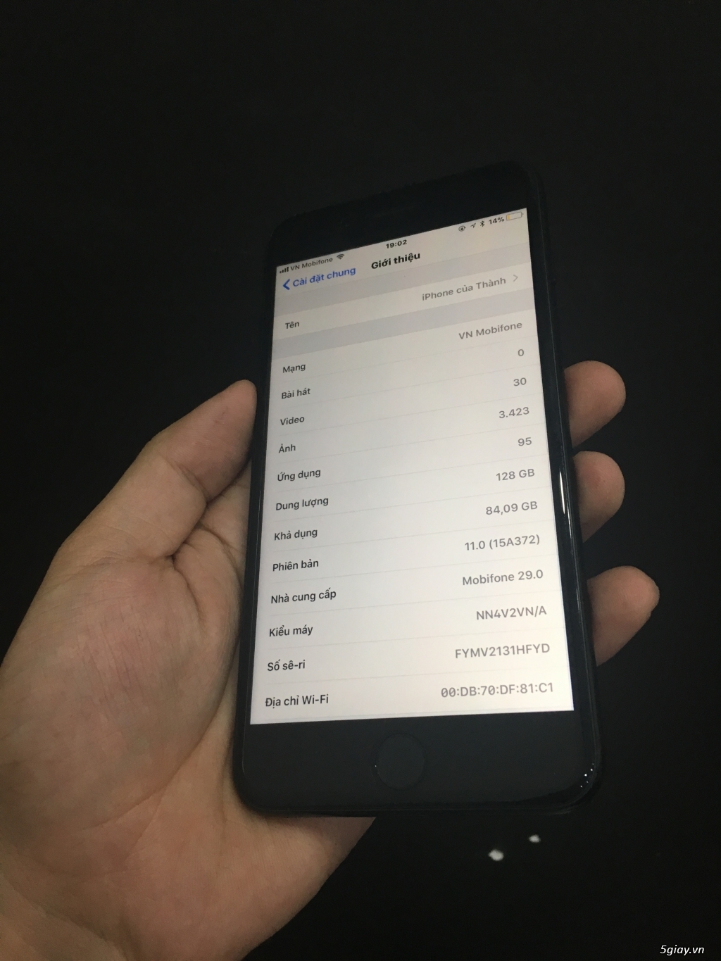 iPhone 7Plus 128gb jetblack trả bảo hành chính hãng - 3