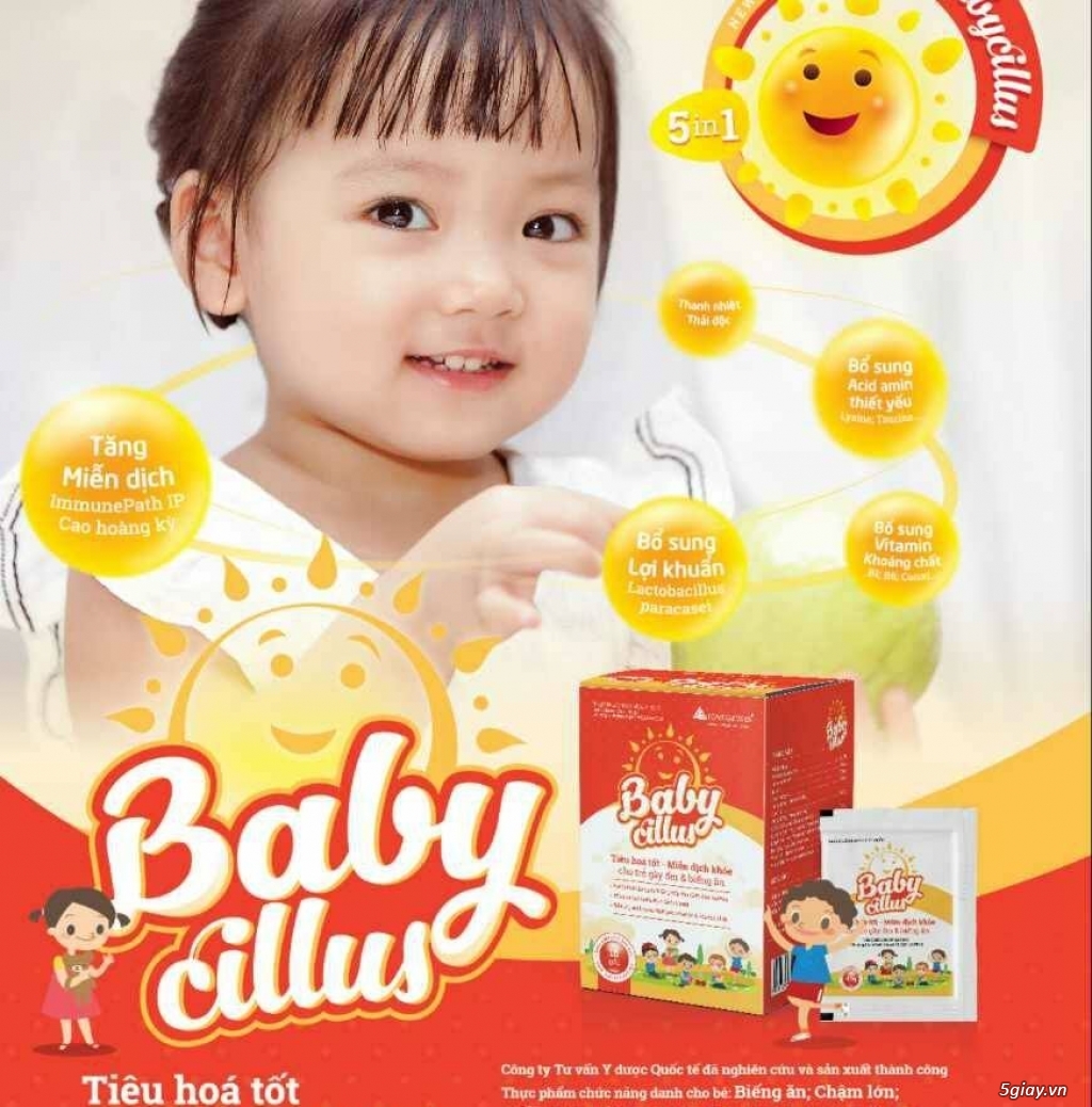 Thực phẩm Babycillus - Tiêu hóa tốt, miễn dịch khỏe cho trẻ - 3