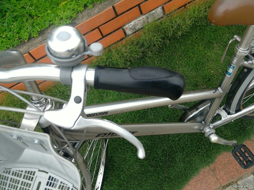 Xe đạp Bridgestone bạc - Hàng bãi Nhật- Khung nhôm - 8