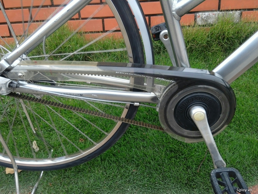 Xe đạp Bridgestone bạc - Hàng bãi Nhật- Khung nhôm - 10