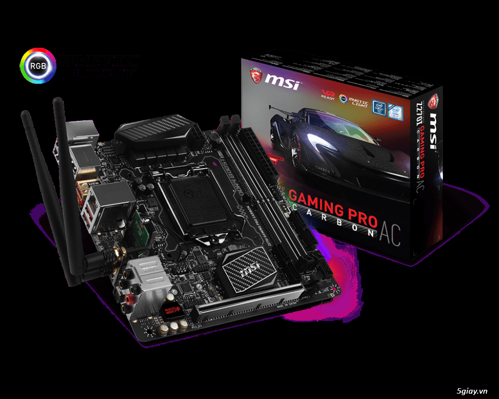 Main mini itx. MSI z270i Gaming pro carbon ac new box - 1