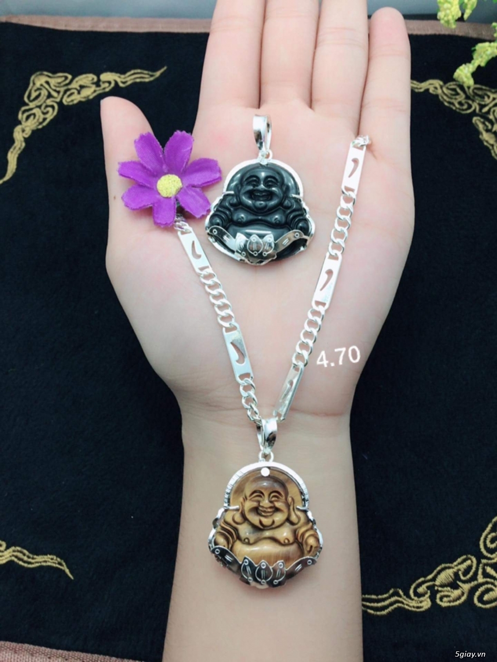 Dây chuyền bạc mặt phật siêu đẹp - 3