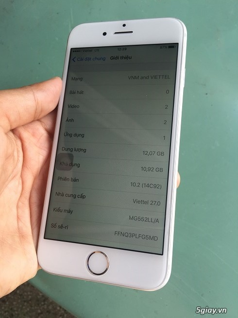 iPhone 6 Quốc Tế 16gb màu silver zin 98% - 1