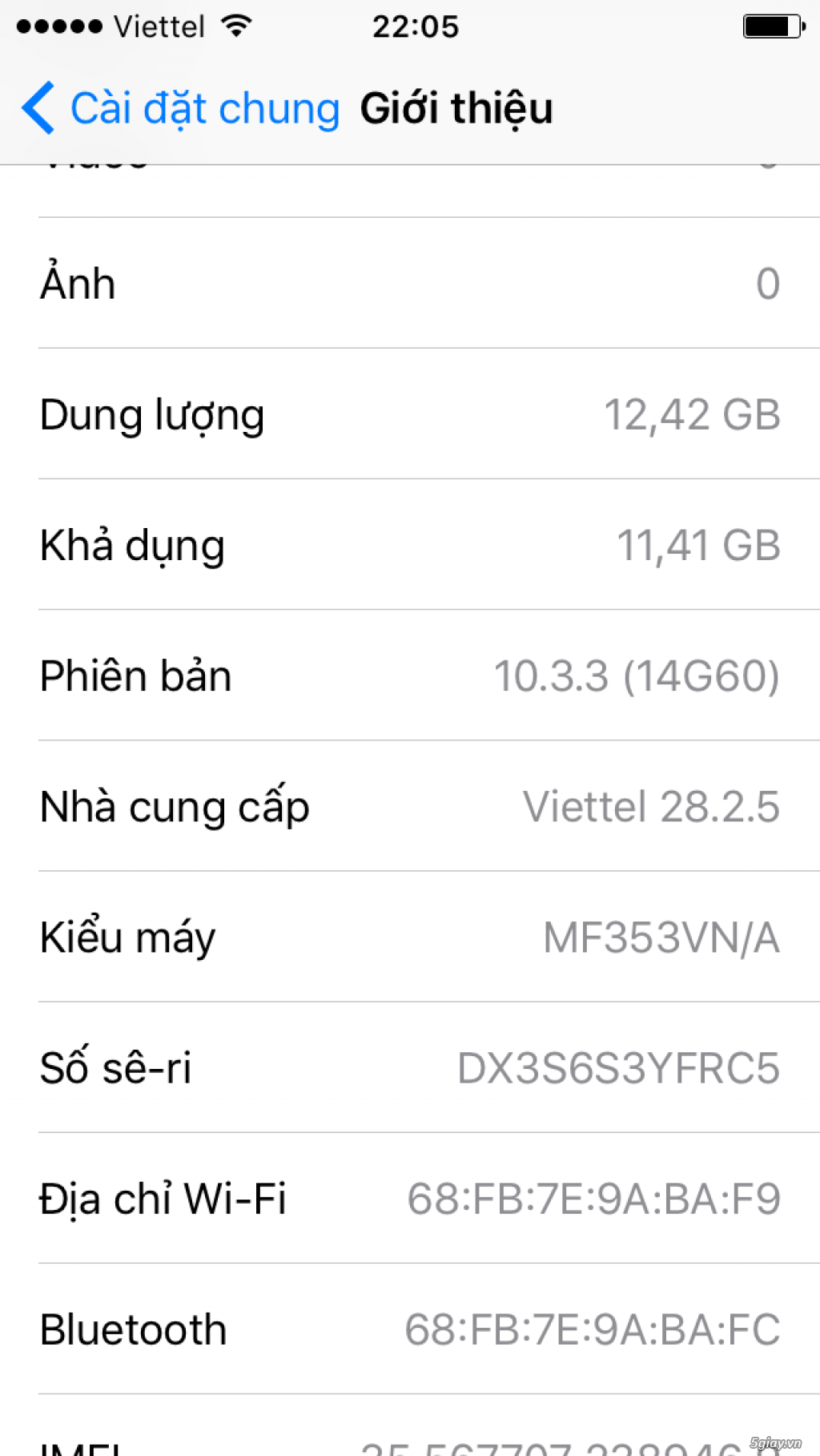 Bán iphone 5s 16gb gold quốc tế giá 2tr7 - 1