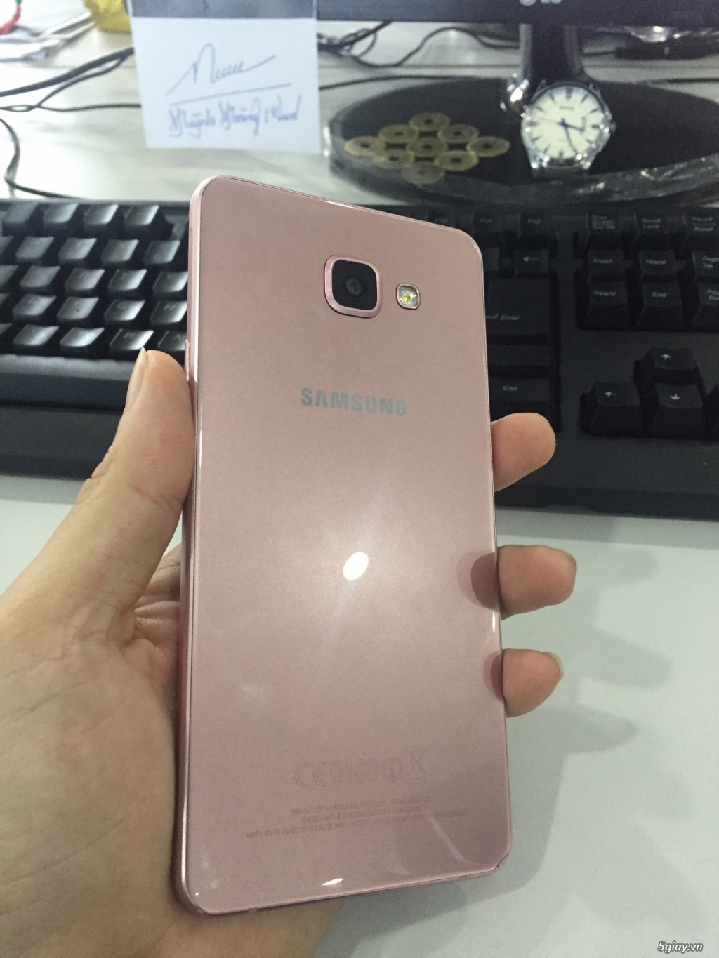 Samsung A7 2016 Rose Gold. 3 tr 8 ra đi nhanh chóng - 2